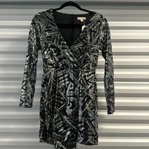 Gently Used Black and Silver Dress